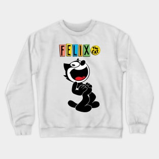 smile loud the cat happy Crewneck Sweatshirt